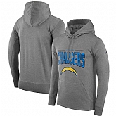 Los Angeles Chargers Nike Sideline Property of Performance Pullover Hoodie Gray,baseball caps,new era cap wholesale,wholesale hats